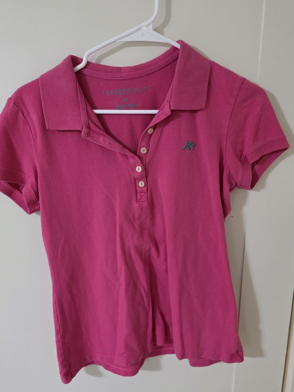 Aeropostale Pink Polo Shirt
